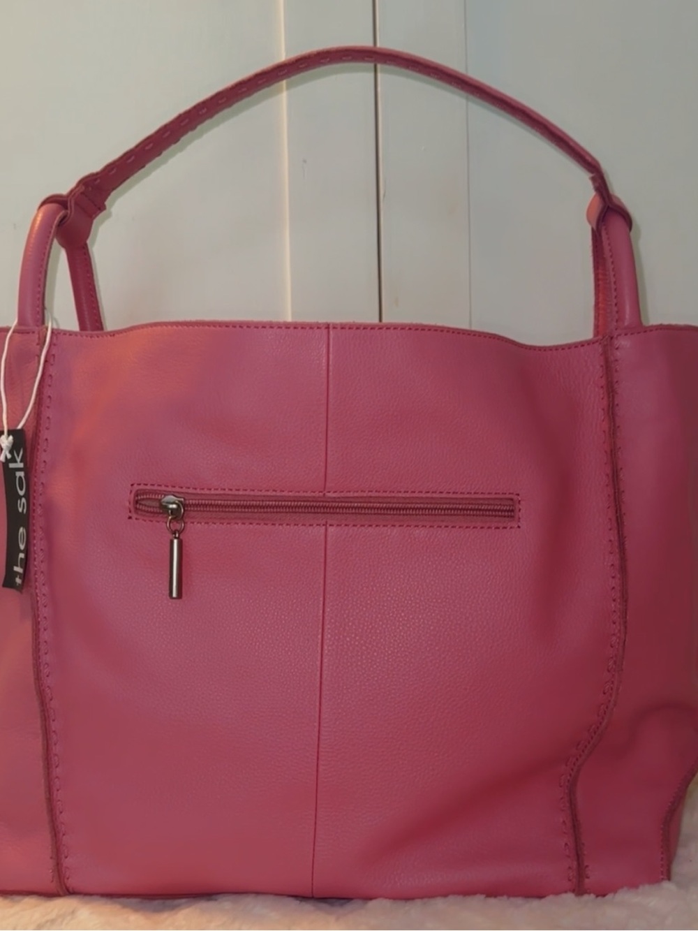 The Sak Pink Leather Shoulder Bag